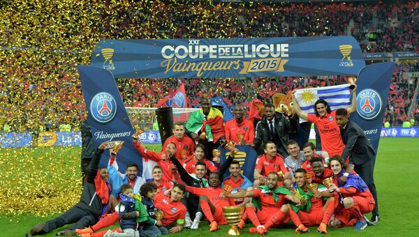 Футбольная команда Пари-Сен-Жермен стала победителем Кубка французской лиги