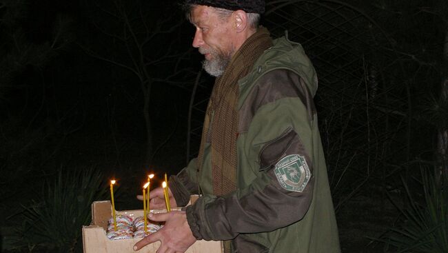 Празднование православной Пасхи в Донецке