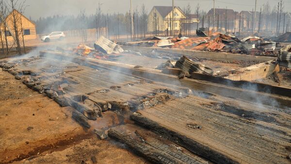 Последствия лесного пожара в Забайкальском крае. Архивное фото