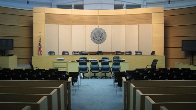 Зал судебных заседаний в США, архивное фото