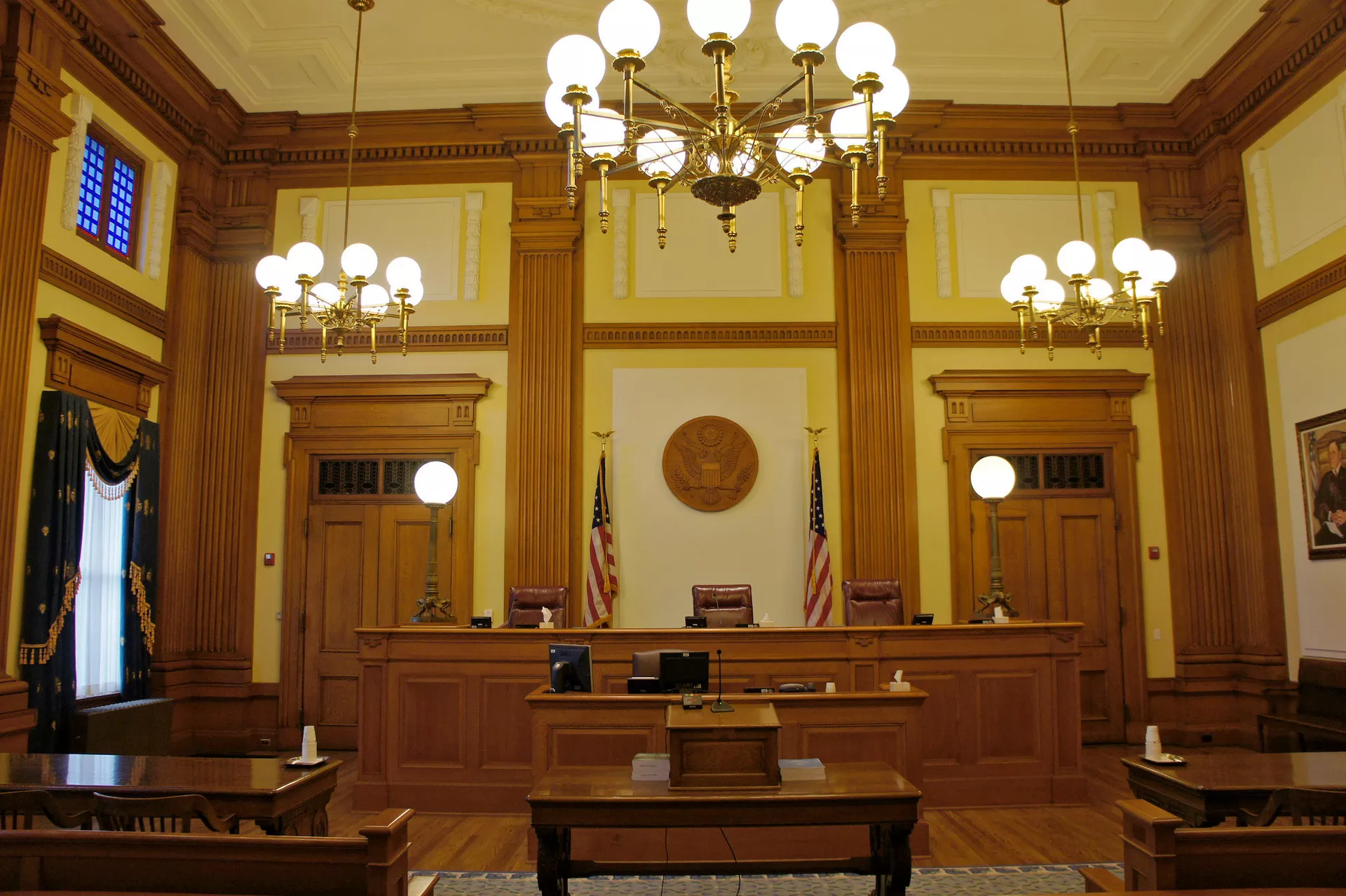 Un'aula di tribunale a Portland, USA - RIA Novosti, 1920, 26 settembre 2025