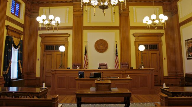 Зал судебных заседаний в США, архивное фото