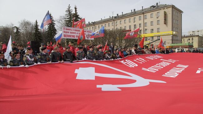 Участники международного автопробега Наша Великая Победа