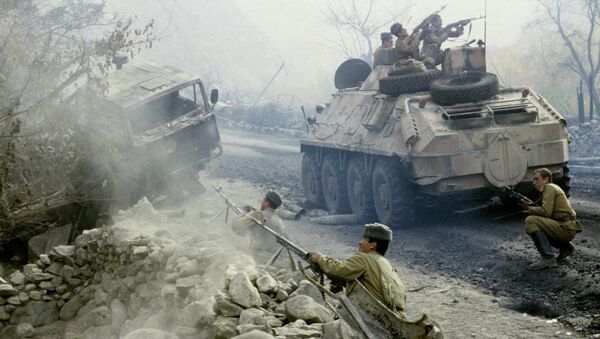 Бой на дороге в Афганистане. Архивное фото