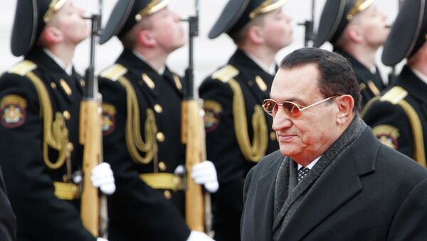 Экс президент Египта Хосни Мубарак во время визита в Россию. Архивное фото