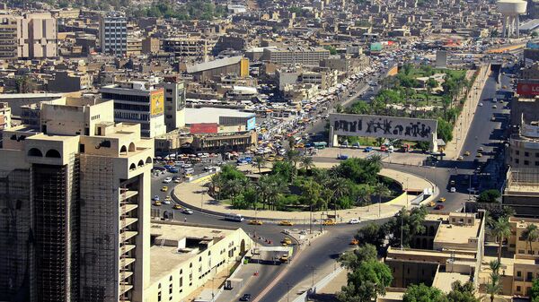 Вид с воздуха на Багдад, Ирак