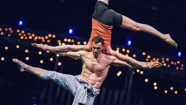 За кулисами шоу театра Cirque du Soleil Rus. Архивное фото