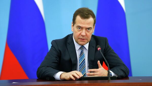 Председатель правительства РФ Д.Медведев. Архивное фото