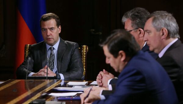 Премьер-министр РФ Д.Медведев провел совещание с вице-премьерами РФ. Архивное фото