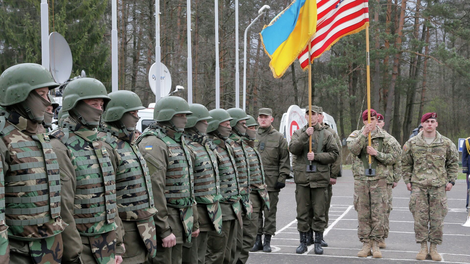 Украинско-американские командно-штабные учения Фиарлес Гардиан — 2015 во Львовской области - РИА Новости, 1920, 28.01.2022