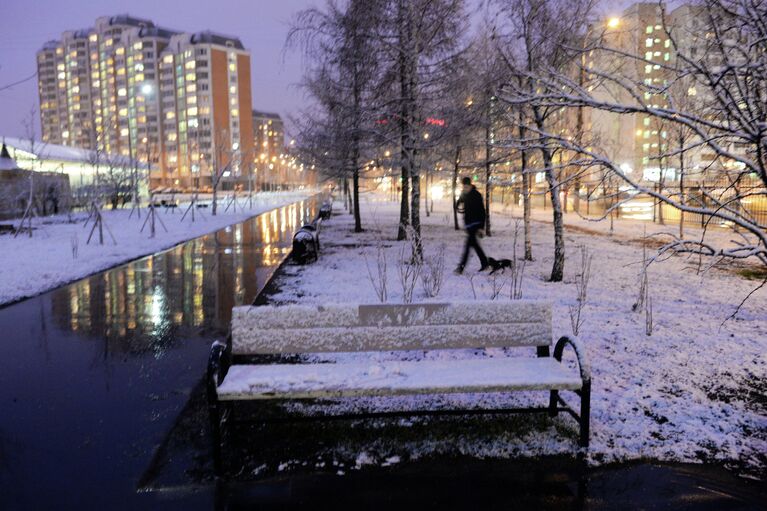 Снег в Москве