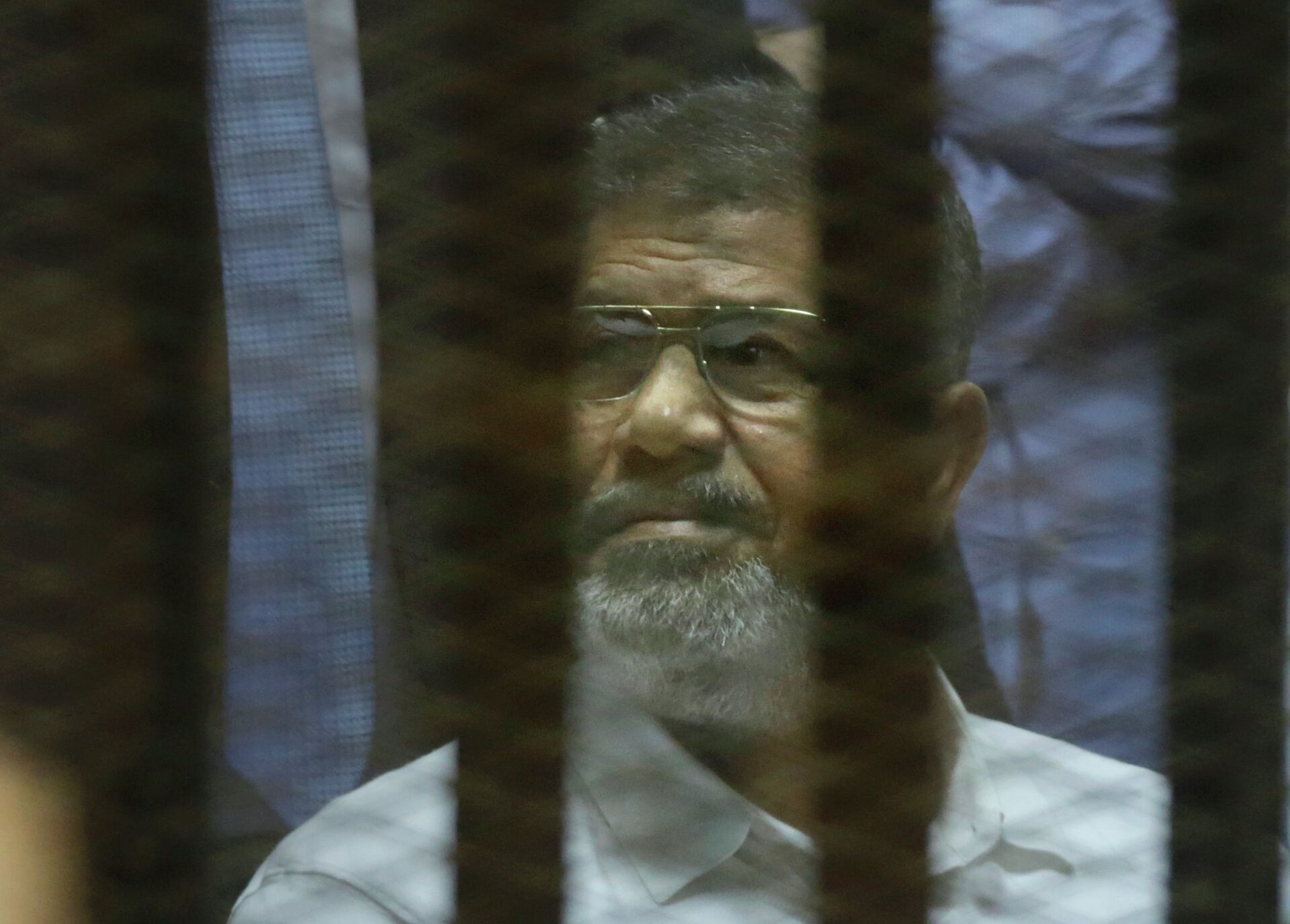 Экс-президент Египта Мухаммед Мурси во время оглашения приговора - РИА Новости, 1920, 24.05.2022