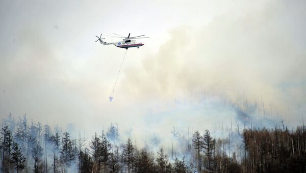 Лесные пожары в Забайкалье. Архивное фото