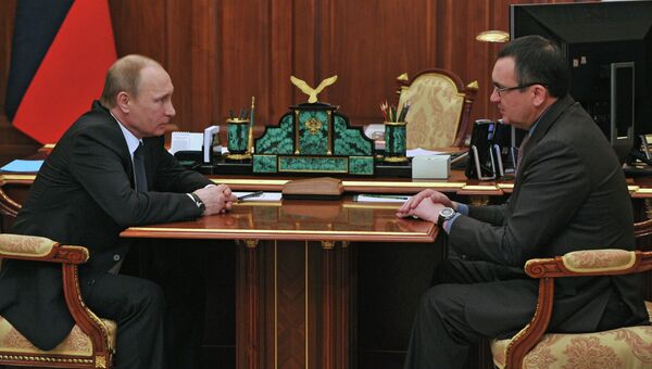 Президент России В.Путин провел встречу c министром сельского хозяйства РФ Н.Федоровым. Архивное фото