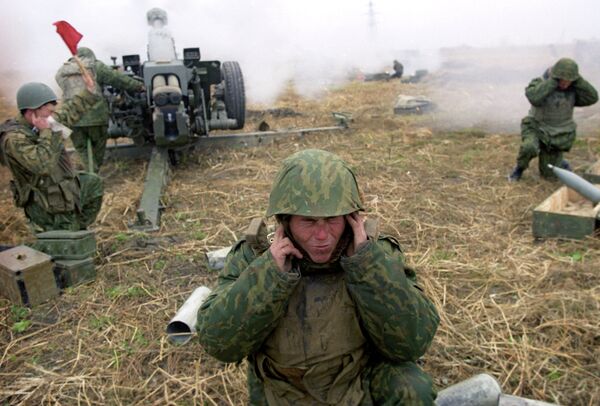 Солдат-артиллерист группировки Федеральных сил Геннадий Паньков
