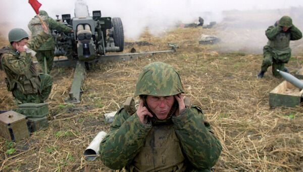 Солдат-артиллерист группировки Федеральных сил Геннадий Паньков