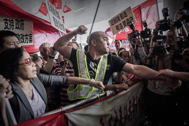 Акция протеста оппозиции против плана правительства по проведению выборов, Гонконг