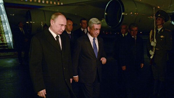 Рабочий визит президента России В.Путина в Армению