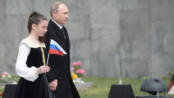 Рабочая поездка президента РФ В.Путина в Армению