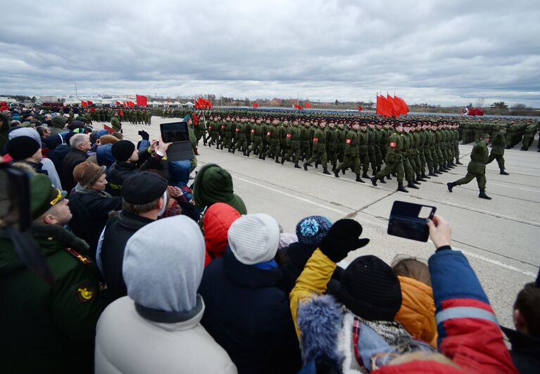 Акция Под Знаменем Победы в Алабино (23.04.2015)