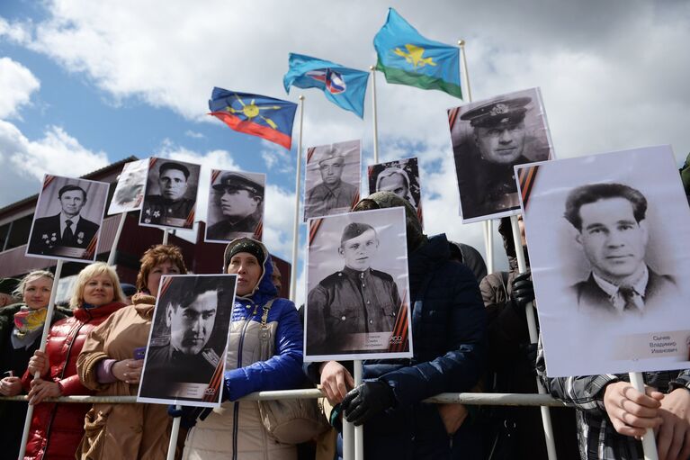 Акция Под Знаменем Победы в Алабино (23.04.2015)