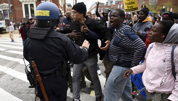 Протесты в Балтиморе из-за гибели афоамериканца Фредди Грея