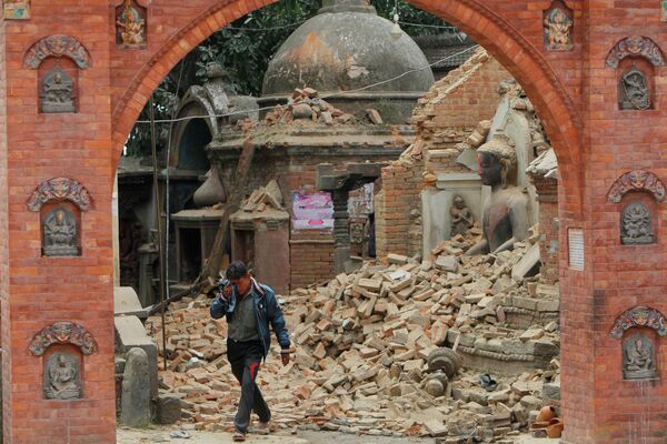 Последствия землетрясения в Бхактапуре, Непал