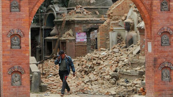 Последствия землетрясения в Бхактапуре, Непал. Архивное фото
