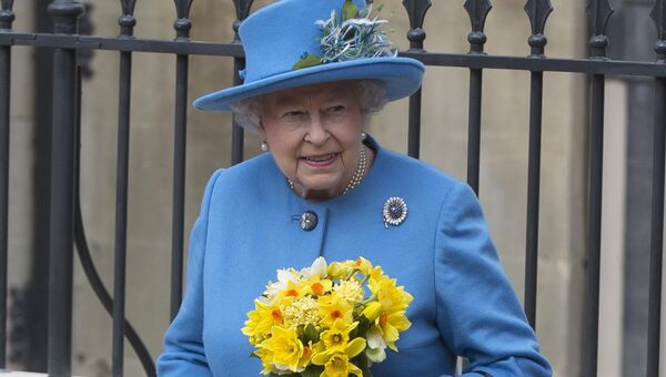 Королева Великобритании Елизавета II после пасхального богослужения в Виндзорском замке