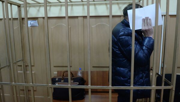 Бывший министр сельского хозяйства Сахалина Николай Борисов в Басманном суде Москвы
