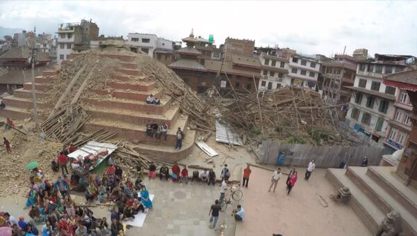 Столица Непала до и после землетрясения. Съемка с беспилотника