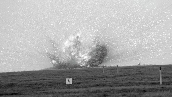 Уничтожение ракет РСМД на полигоне Капустин Яр
