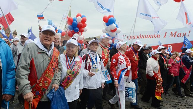 Шествие профсоюзов, приуроченное к Дню Весны и Труда