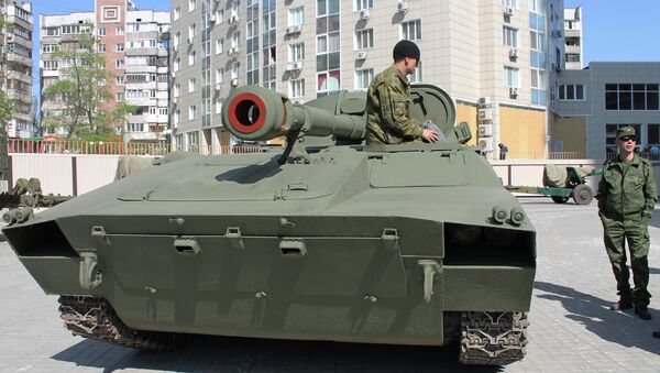 Подготовка к Параду Победы в Донецке. Архивное фото