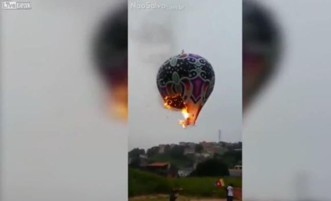 Загорелся, не успев подняться в воздух