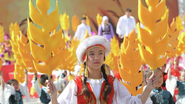 Парад наследников Победы в Киргизии