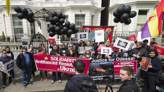 Акции памяти по погибшим в Одессе 2 мая 2014 года в Европе