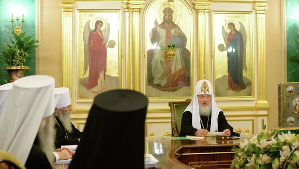 Заседание Священного Синода Русской Православной Церкви. Архивное фото