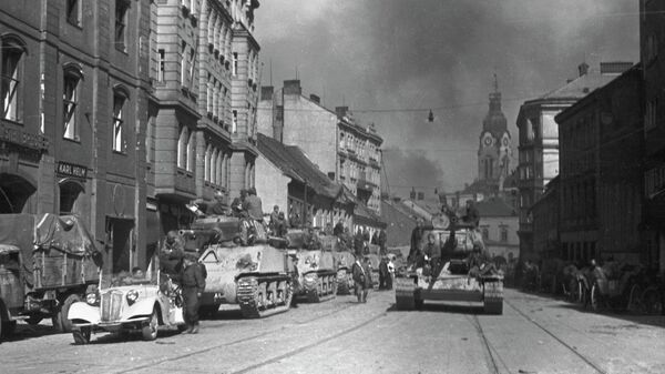 Вступление Красной Армии в Брно. Архивное фото