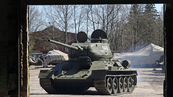 Танк Т-34, штурмовавший Кенигсберг. Архивное фото