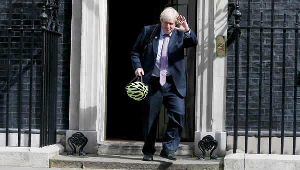 Мэр Лондона Борис Джонсон в понедельник приезжал в резиденцию премьера на Даунинг-стрит. Он вошел через боковой вход, держа в руках неизменный велосипедный шлем