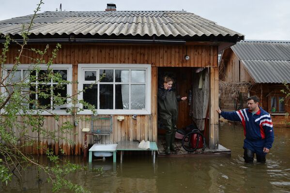 Подтопленные дачные участки в Советском районе Новосибирска