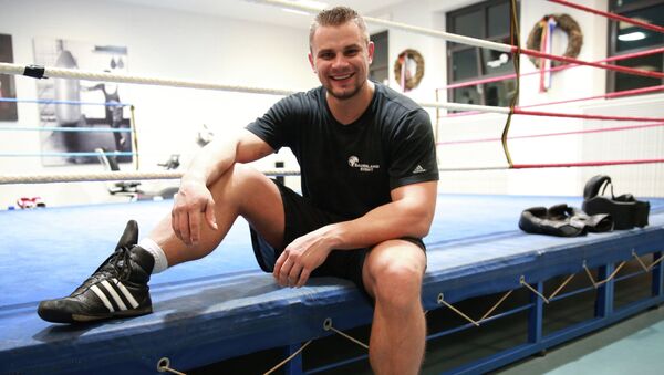 Российский боксер Денис Бойцов на тренировке. Архивное фото