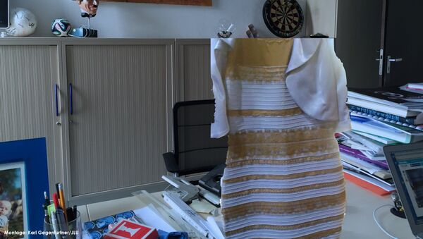 Фотография, на которой знаменитое платье из Tumblr кажется бело-золотым или черно-голубым