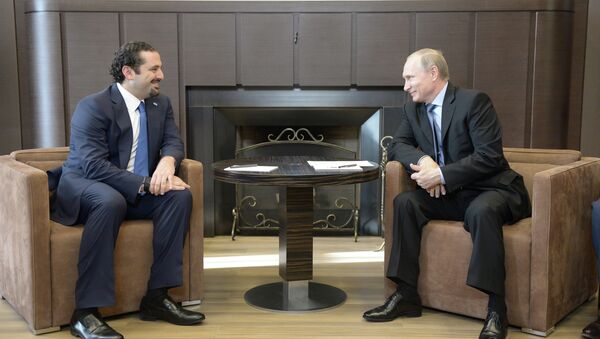 Президент РФ В.Путин и С. Харири. Архивное фото