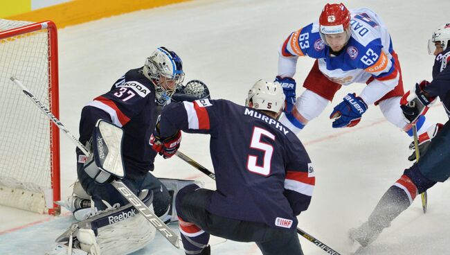 Хоккей. Чемпионат мира - 2015. Матч США - Россия