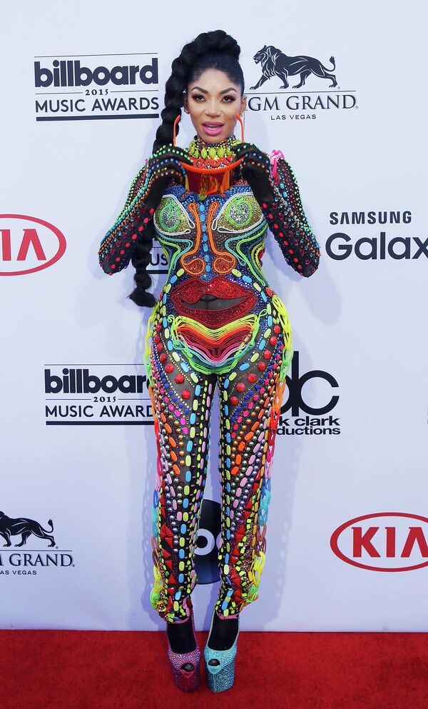 Певица Dencia на церемонии вручения премии Billboard Music Awards. 17 мая 2015