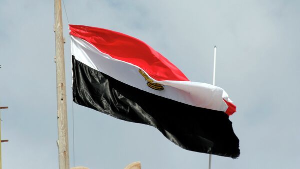 Флаг Египта. Архивное фото