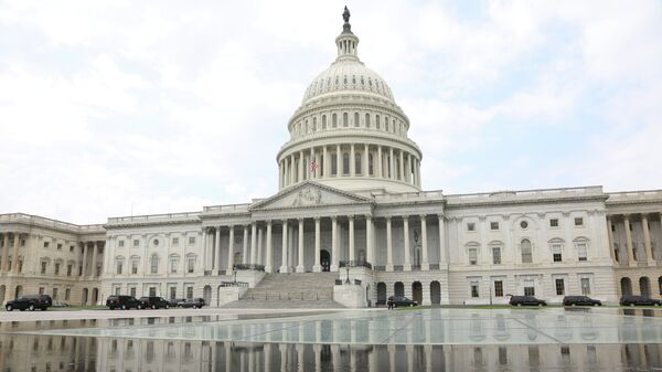 Местопребывание Конгресса США на Капитолийском холме в Вашингтоне, США