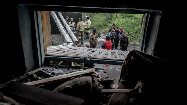 Последствия обстрелов Донецка. Архивное фото